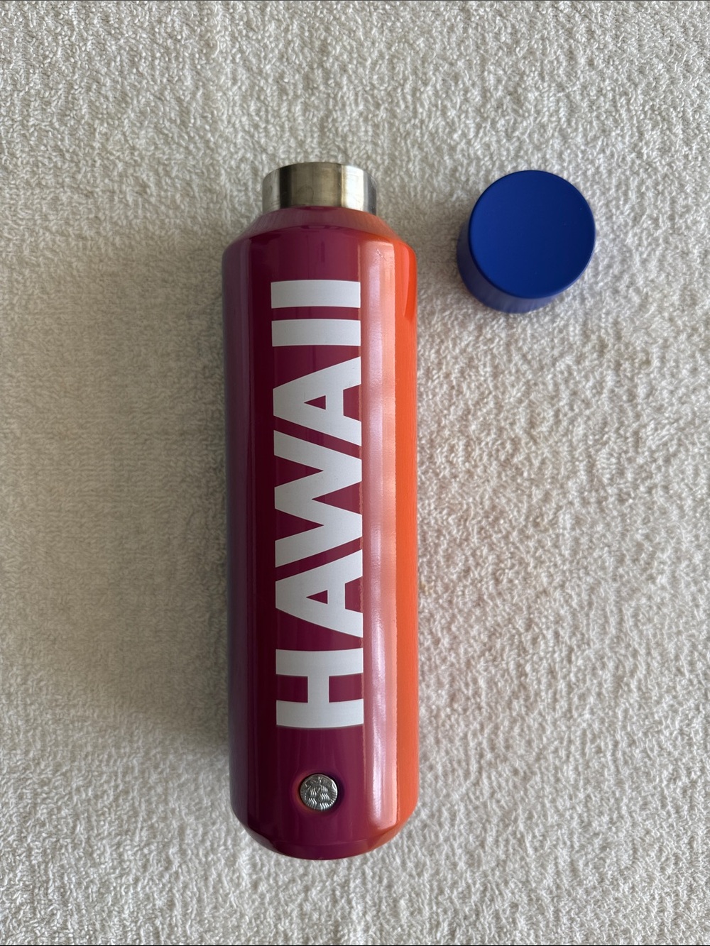 Starbucks “Hawaii” Two-Tone Stainless Water Bottle - Pink/Orange/Blue